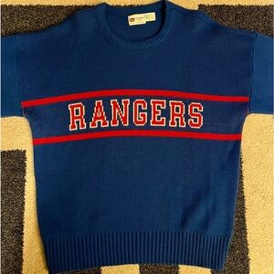 New York Rangers NY RARE VINTAGE  Cliff Engle Sweater Hockey NHL 1980s LARGE